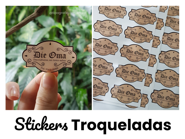 Stickers troqueladas