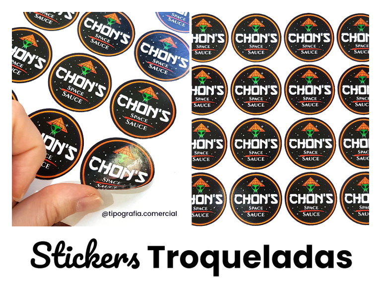 Stickers troqueladas