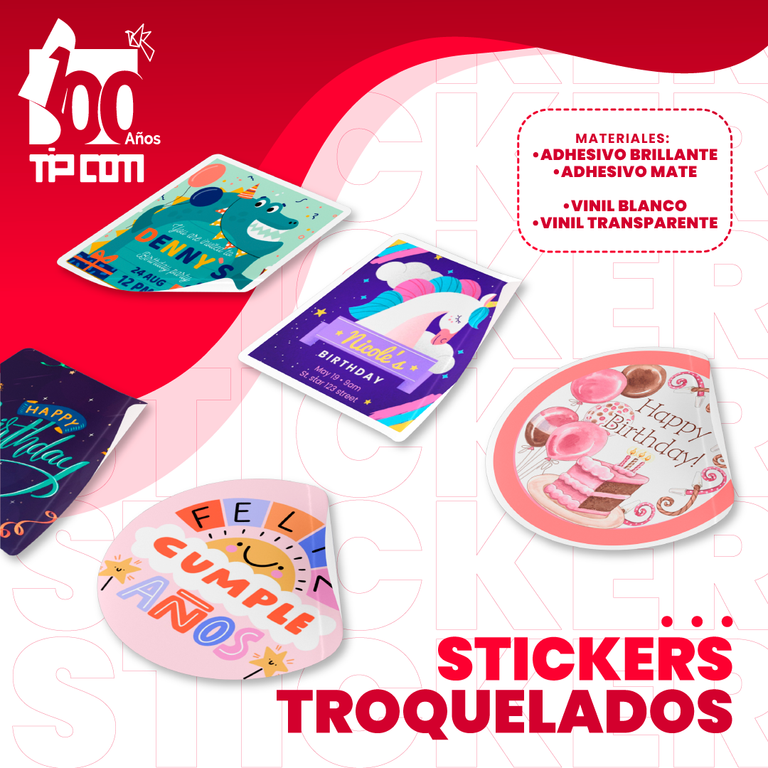 Stickers troquelados