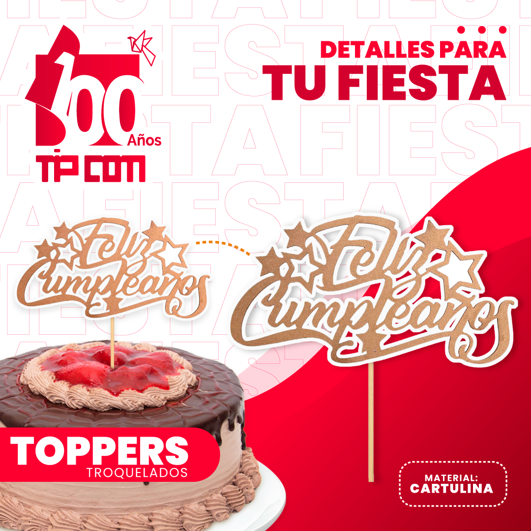 Toppers troquelados